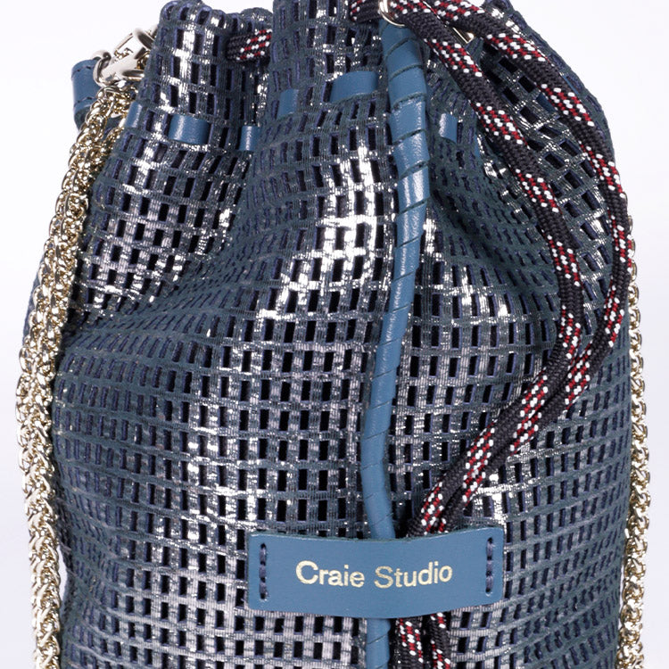 Chrome Metallic Bibi Bag