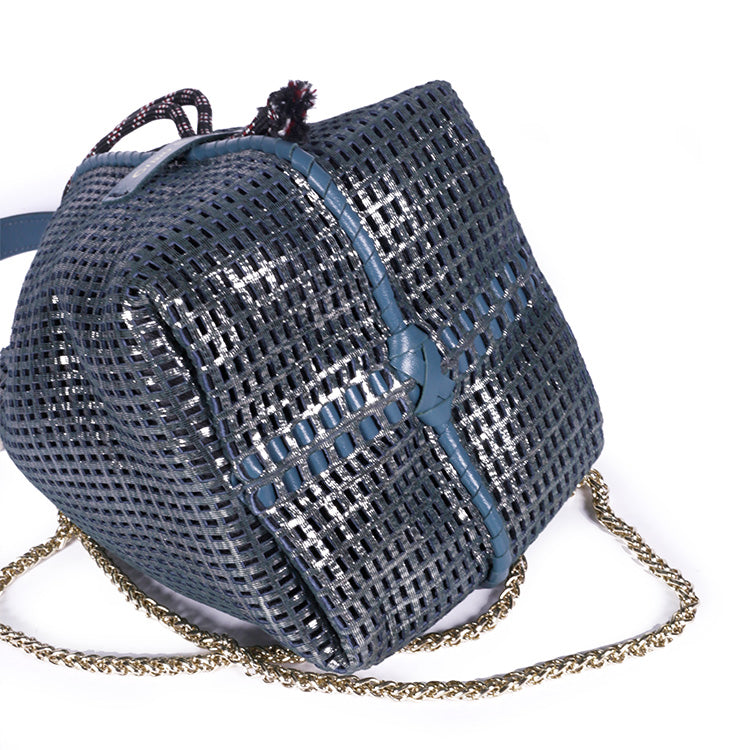 Chrome Metallic Bibi Bag