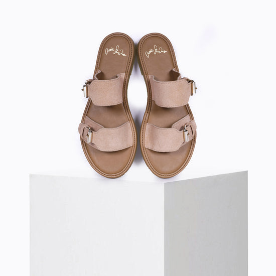 Sandales Byron Daim Taupe