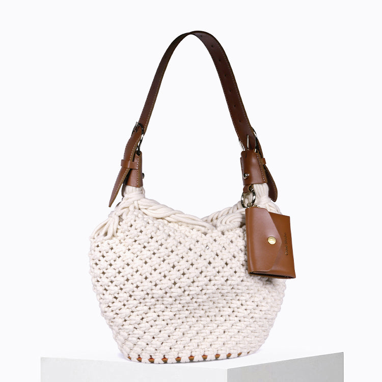 Sac Dream macramé Tan & Naturel