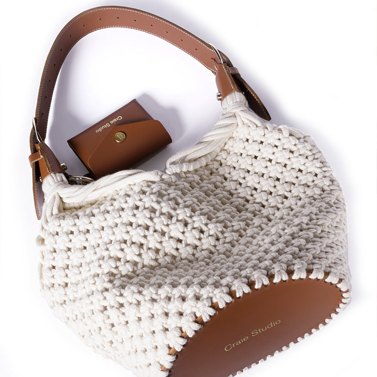 Sac Dream macramé Tan & Naturel