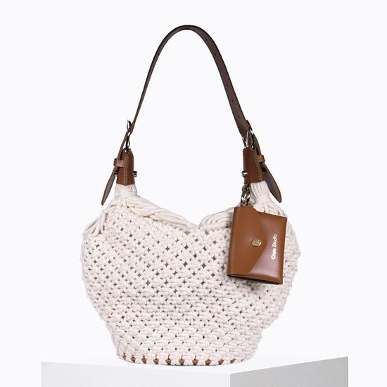 Sac Dream macramé Tan & Naturel