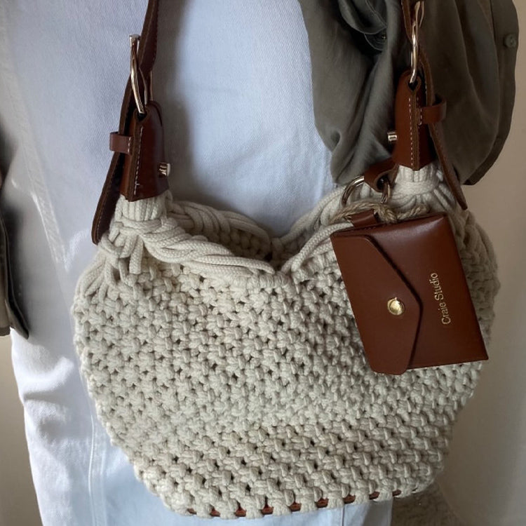 Sac Dream macramé Tan & Naturel