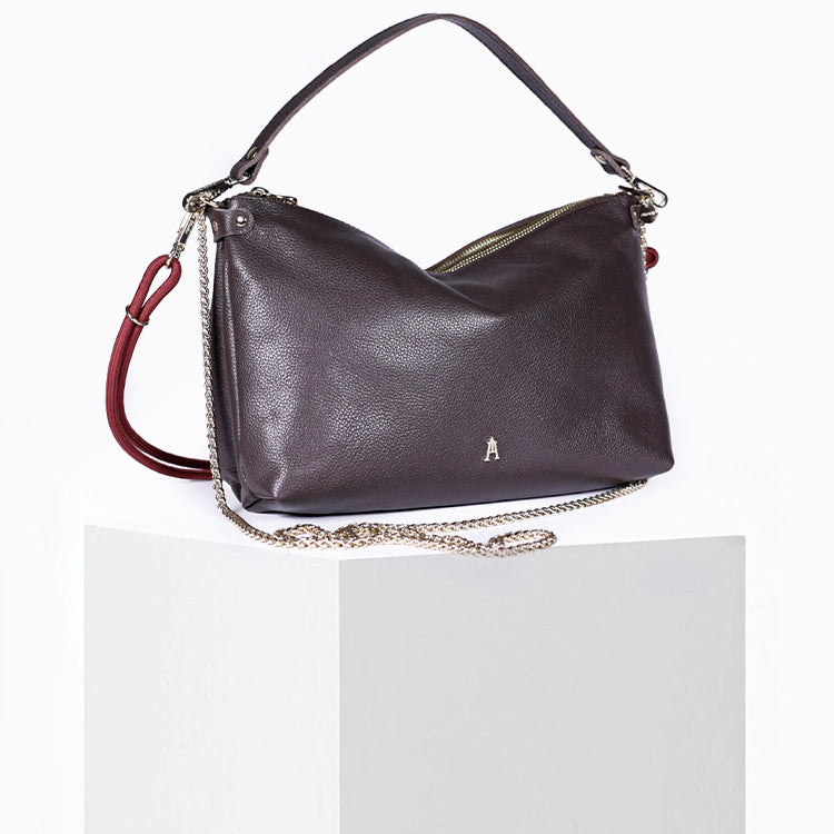 Dual-Grained Eben Calf Leather