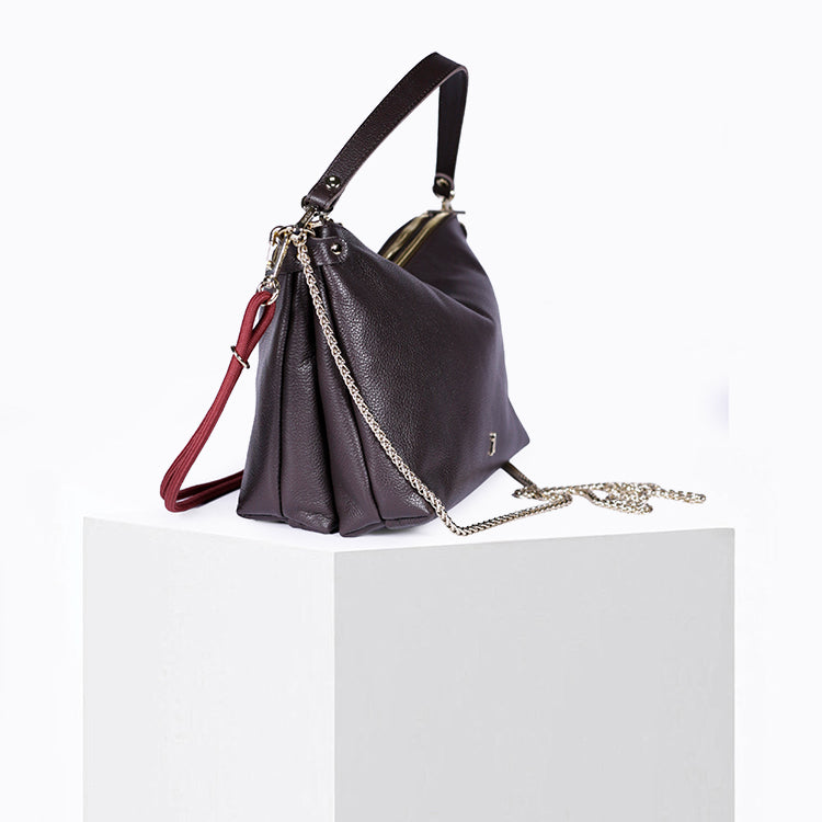 Dual-Grained Eben Calf Leather