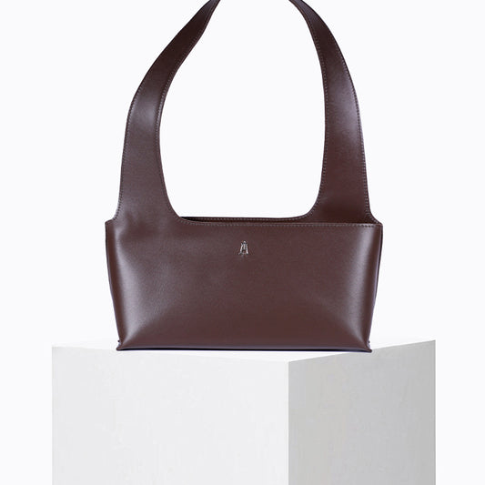 Sac Ellipse en cuir Choco