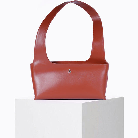 Sac Ellipse en cuir Terracotta