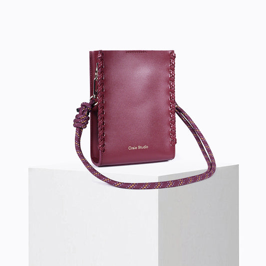 Bandoulière corde High Prune