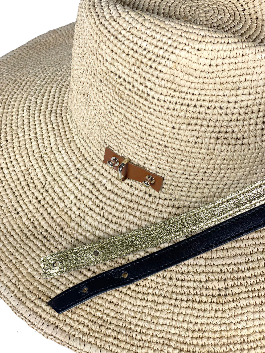Natural Raffia Fedora Hat
