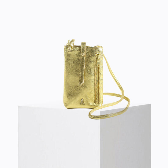 Grigri metal phone pouch Gold