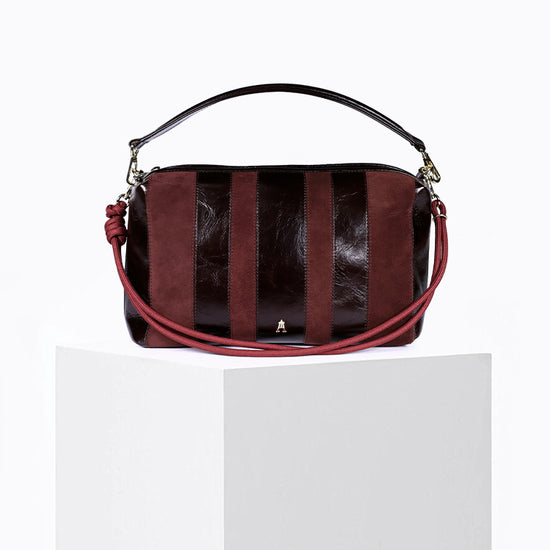 Halo Stripe Acajou Burgundy