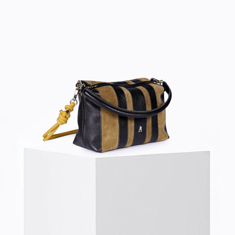 Mini Halo Stripe Noir Sepia