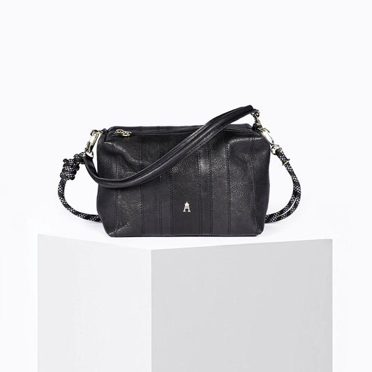 Mini Halo Stripe Wash Noir