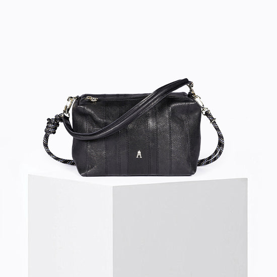 Mini Halo Stripe Wash Noir