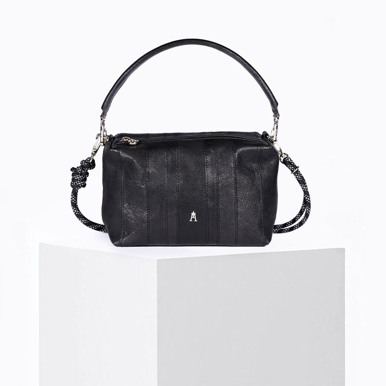 Mini Halo Stripe Wash Noir