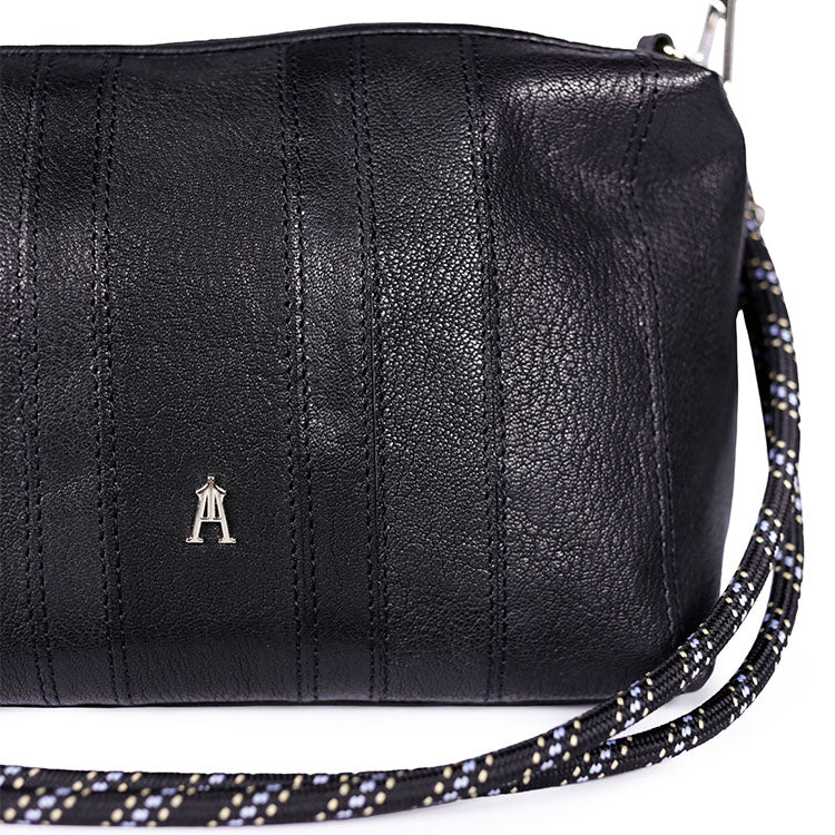 Mini Halo Stripe Wash Noir