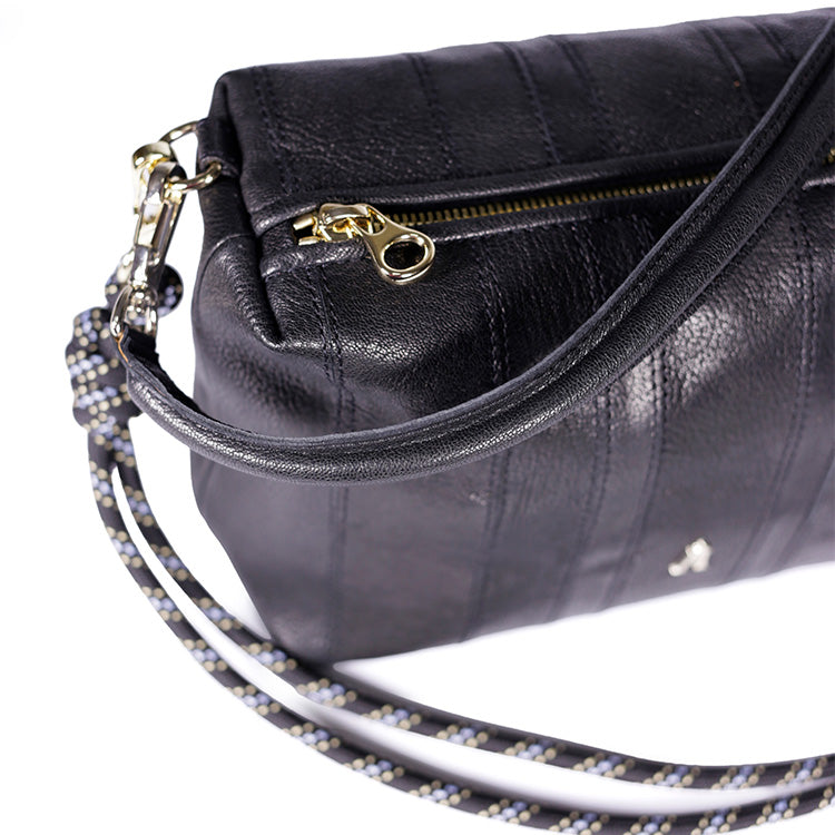 Mini Halo Stripe Wash Noir
