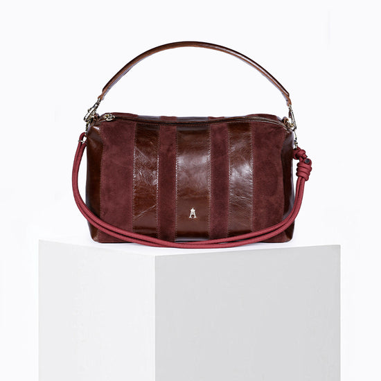 Halo Stripe Acajou Burgundy