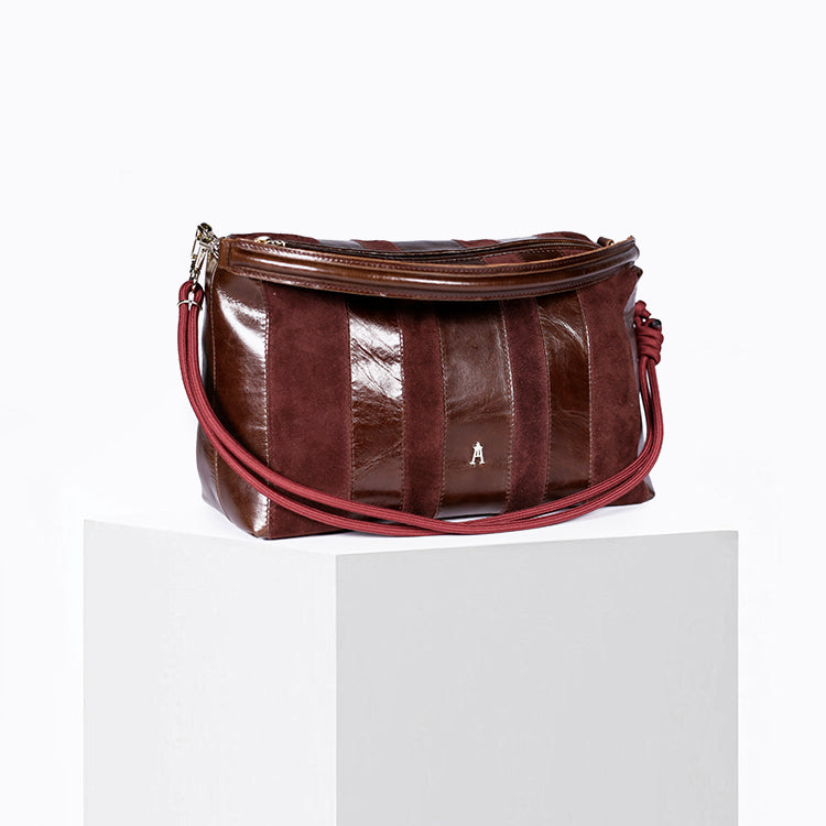 Halo Stripe Acajou Burgundy