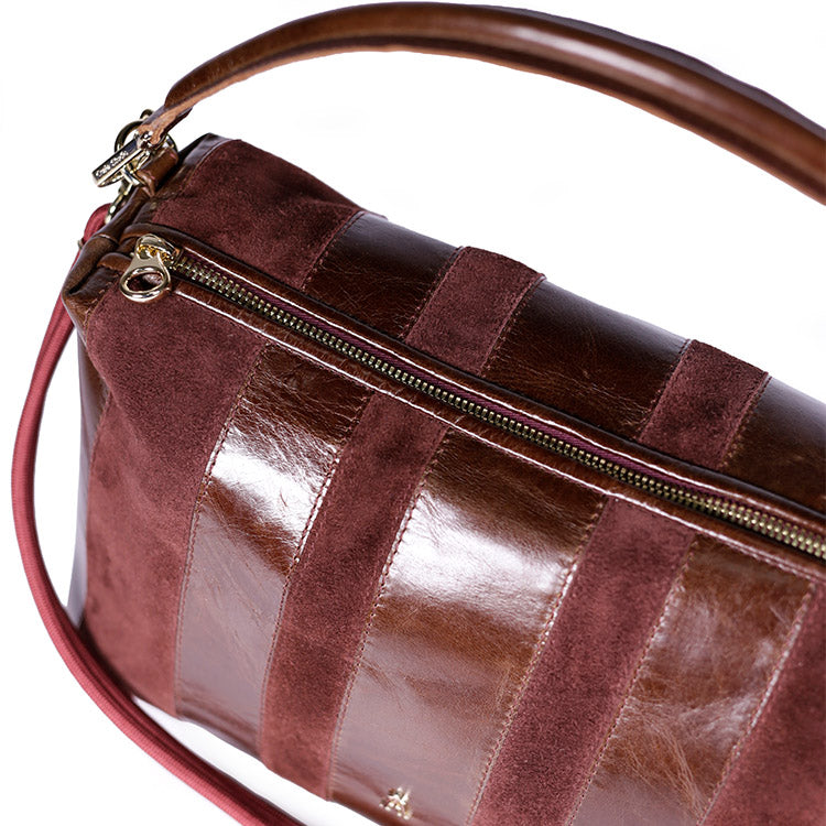 Halo Stripe Acajou Burgundy