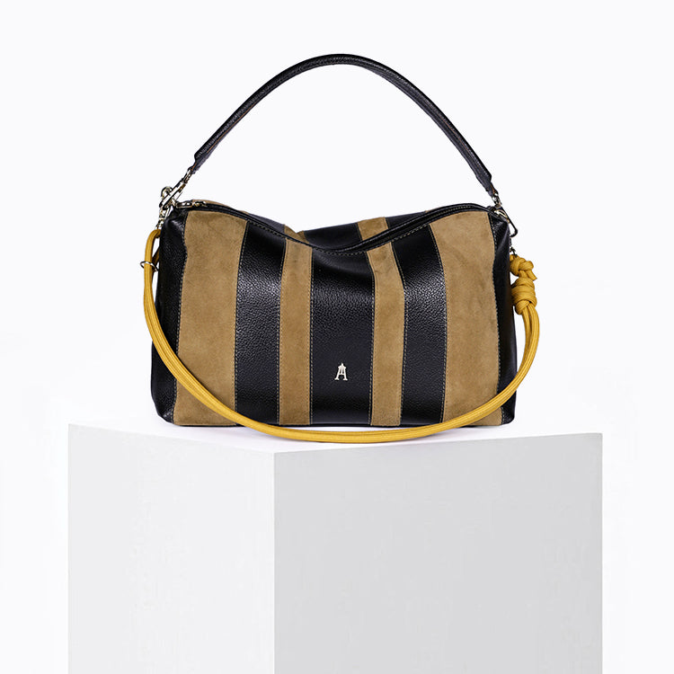 Halo Stripe Noir Sepia