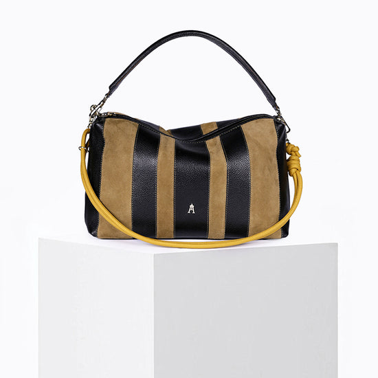 Halo Stripe Noir Sepia