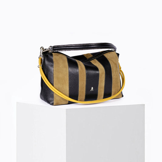 Halo Stripe Noir Sepia
