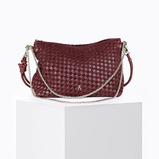 Mallow Tressé Bi Burgundy