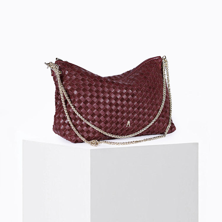 Mallow Tressé Bi Burgundy