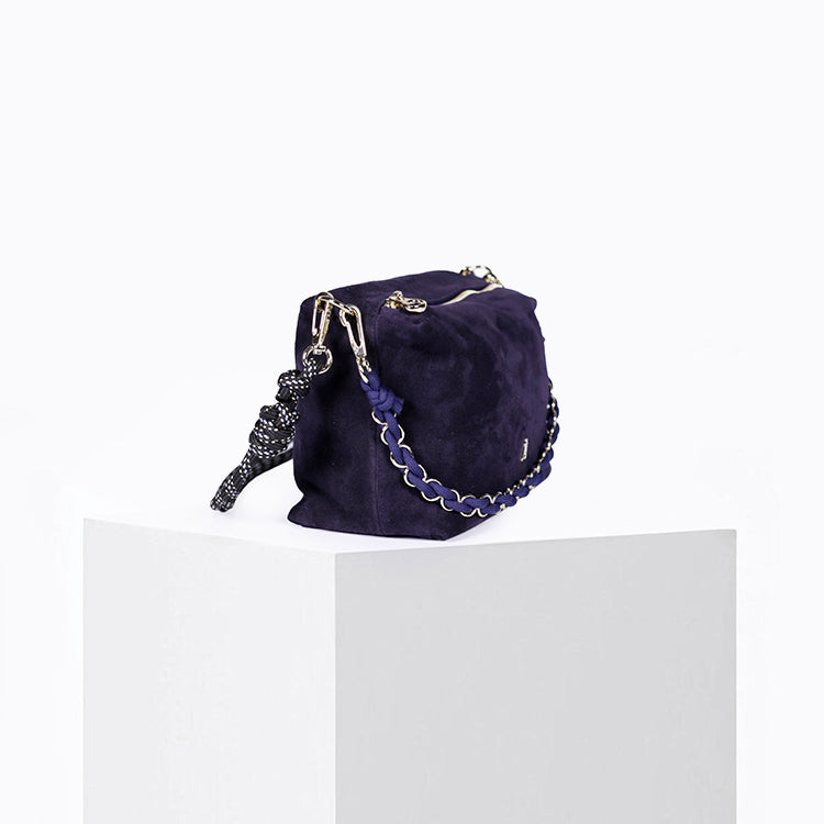 Mini Halo Suede Marine