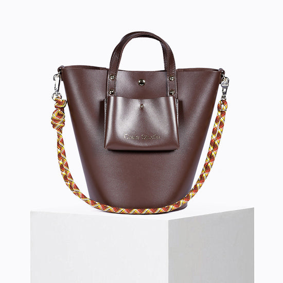 Sac seau Notion en cuir Choco