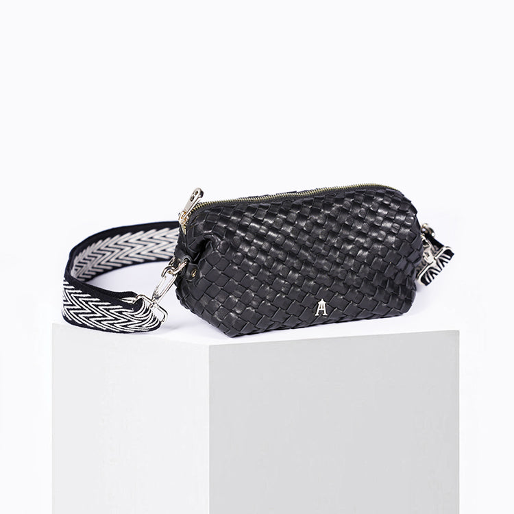 Black Braided Cloud Pouch