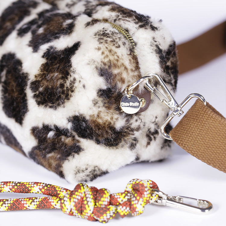 Leopard Wool Cloud Clutch