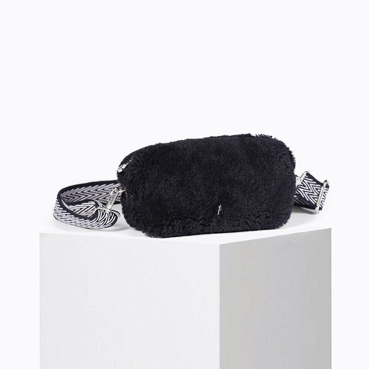 Pochette Nuage Laine Noir