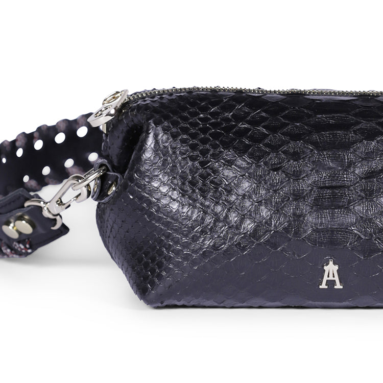 Pochette Nuage Python Noir