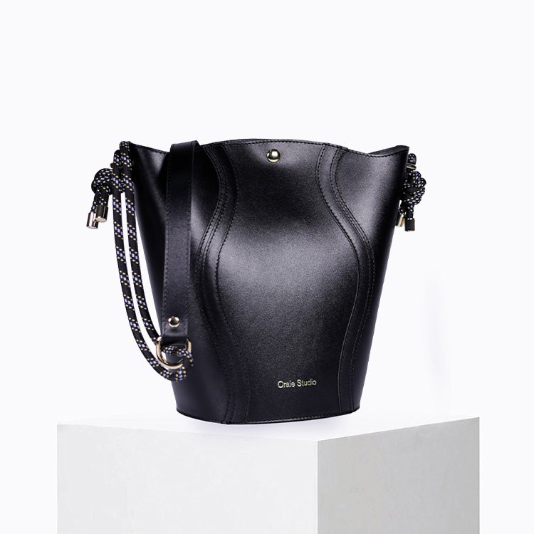 Wave Calf Leather Black