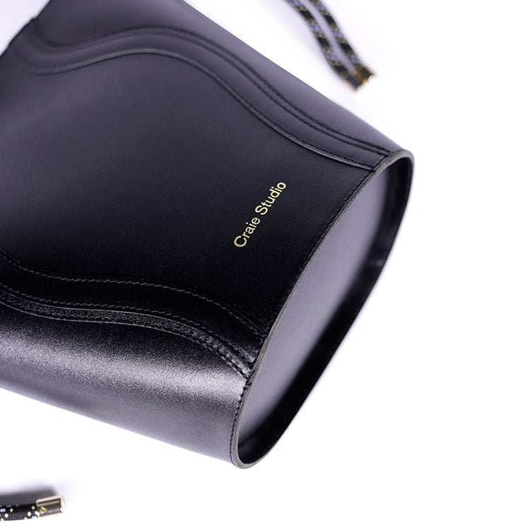 Wave Calf Leather Black