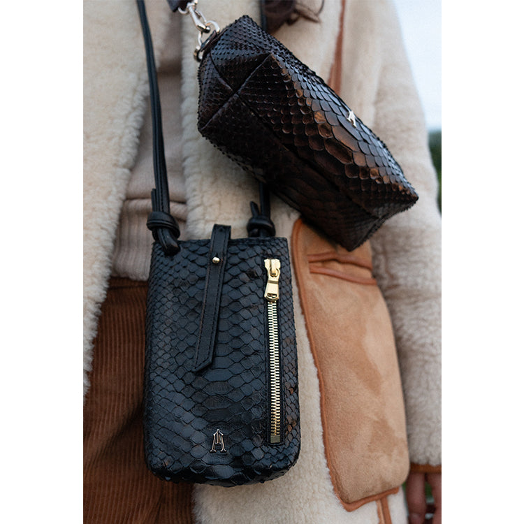 Black Python Cloud Pouch