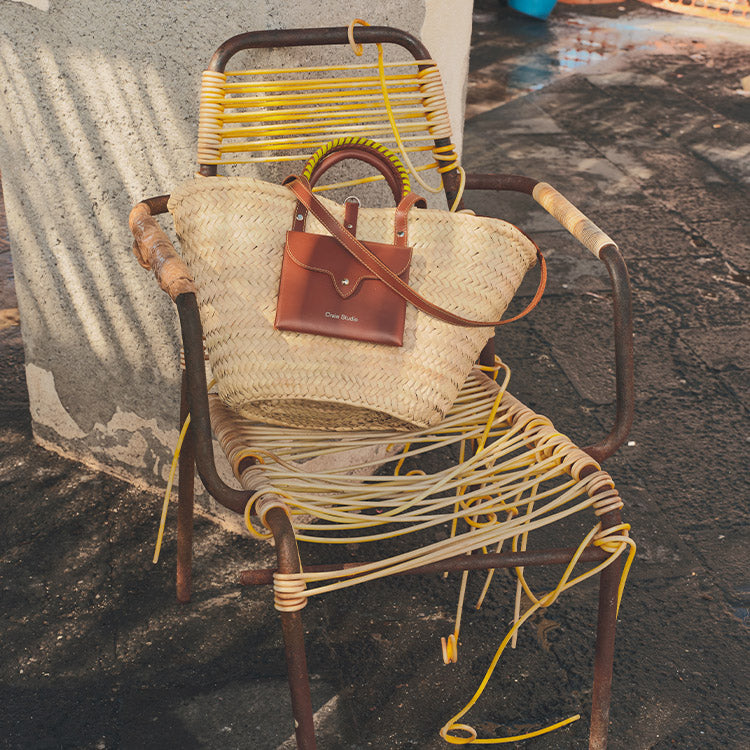 Panier Monday Tan Lime