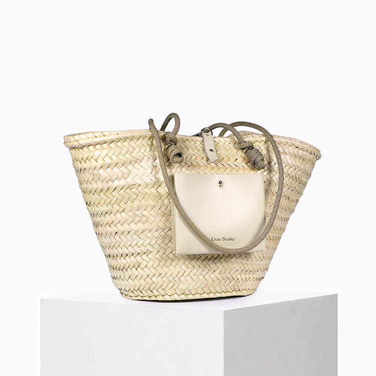 Panier Calanques Creme Rayon