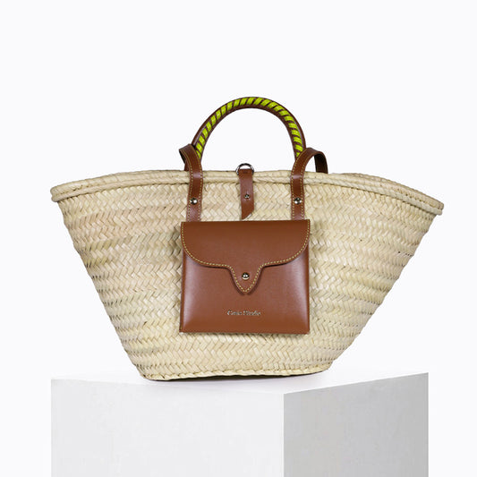 Panier Monday Tan Lime