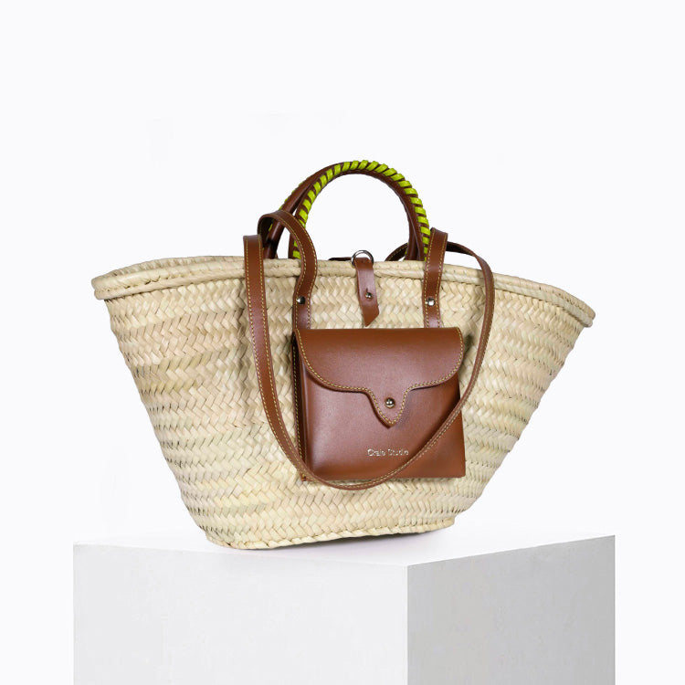 Panier Monday Tan Lime