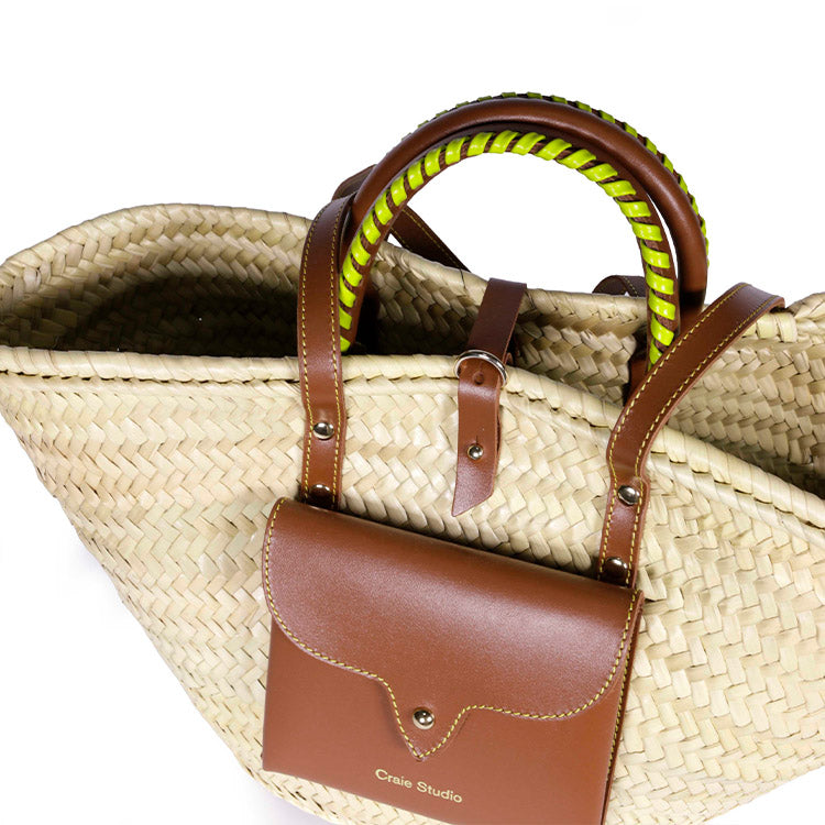 Panier Monday Tan Lime