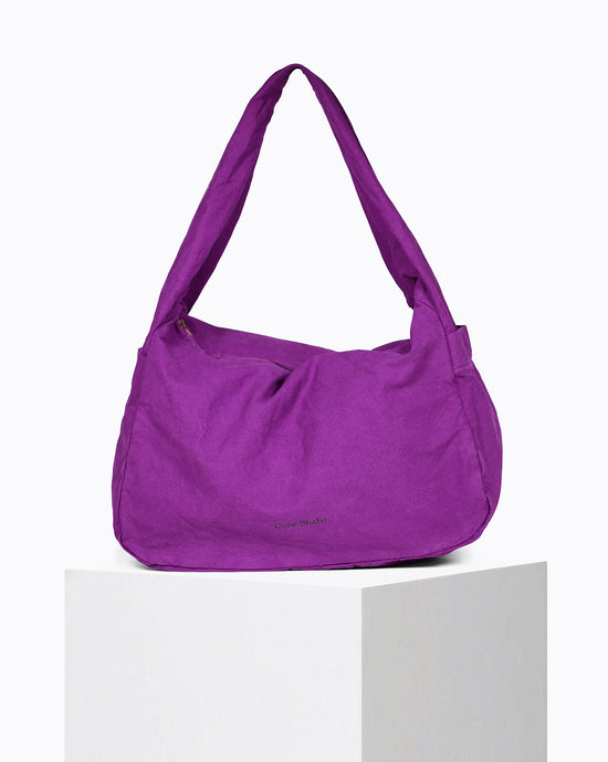 Petit sac Hobo coton Violet