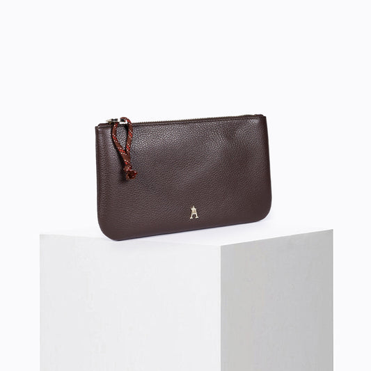Petite Pochette Grainé Expresso