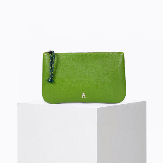 Petite Pochette Grainé Matcha