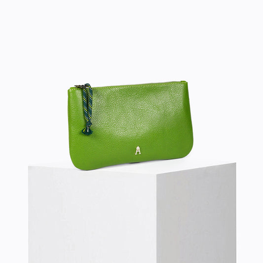 Petite Pochette Grainé Matcha