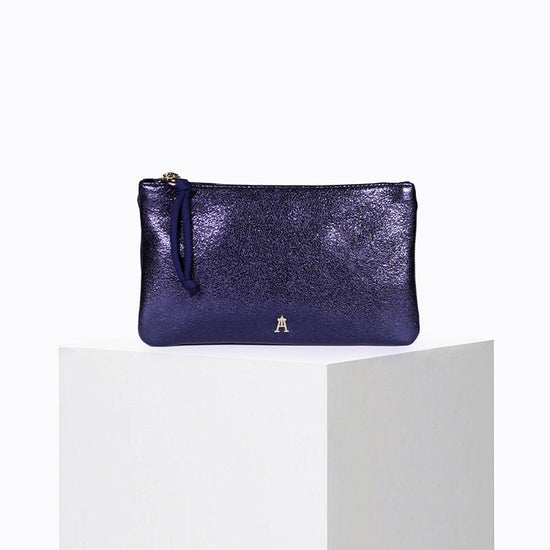 Petite Pochette Métal Bleu