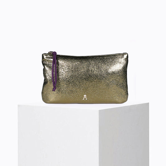 Petite Pochette Métal Kaki