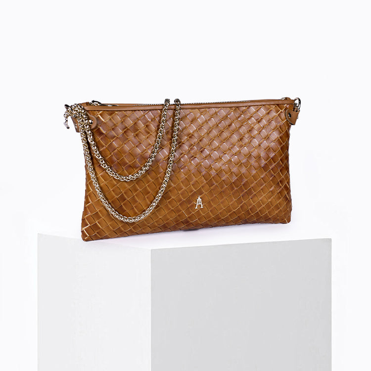 Pillow Tresse Patine Caramel